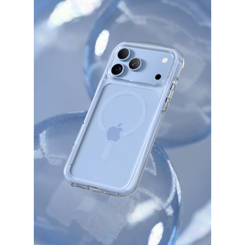 Чехол защитный VLP Bubble Case для iPhone 18 Pro, голубой